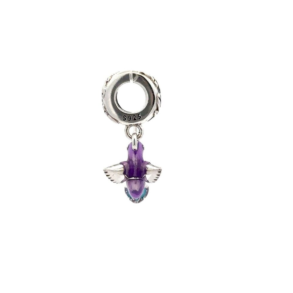 925 Sterling Silver Charm Bead For Necklace Bracelet Pet Bird - Picture 7 of 8